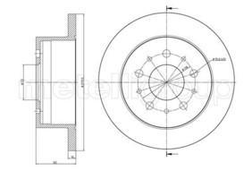 Disk tocka Ducato Boxer Jumper 2001-2006, 280X16mm, zadnji, 1000-1400kg